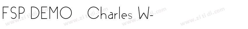 FSP DEMO   Charles W字体转换